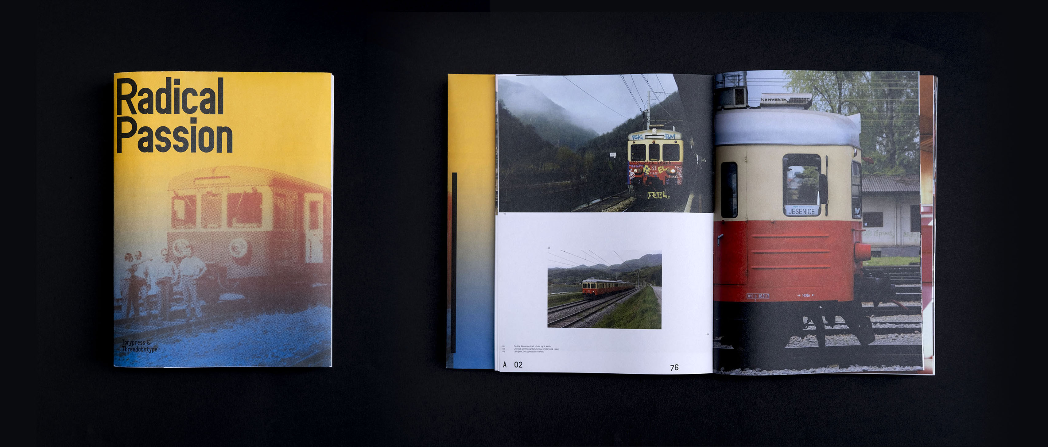 人文學科類首獎《激進的狂熱》，關於火車路線 EN57 的探訪紀錄，作者花了4年時間搭乘在全國各地旅行，採訪熱情的塗鴉作家、模型製作者、攝影師、畫家和火車司機，500 多頁的視覺故事，揭開這條鐵路的設計、視覺文化、愛好者，還有對社會的影響＿攝影：Circle / 王蓓恩